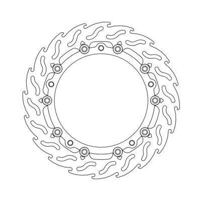 Moto-Master Flame series floating brake rotor