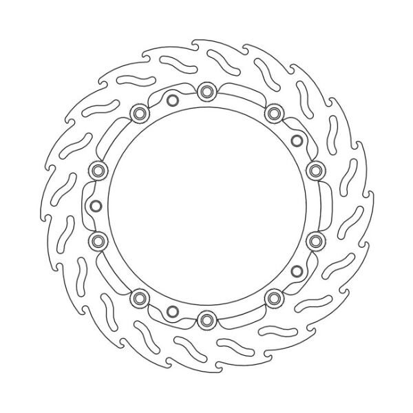 Moto-Master Flame series floating brake rotor