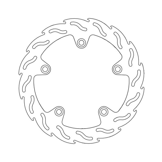 Moto-Master Flame series brake rotor