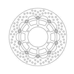 Moto-Master Halo series floating brake rotor