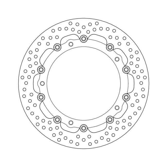 Moto-Master Halo series floating brake rotor