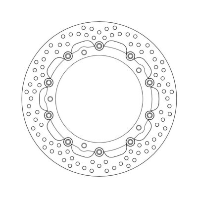 Moto-Master Halo series floating brake rotor