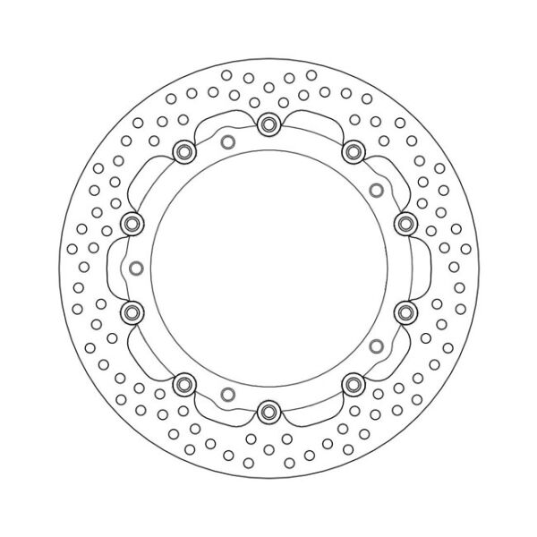 Moto-Master Halo series floating brake rotor