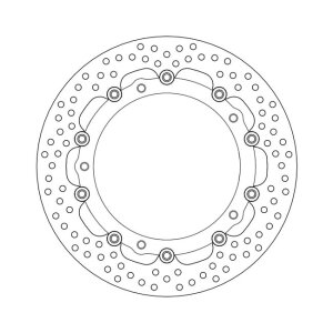 Moto-Master Halo series floating brake rotor