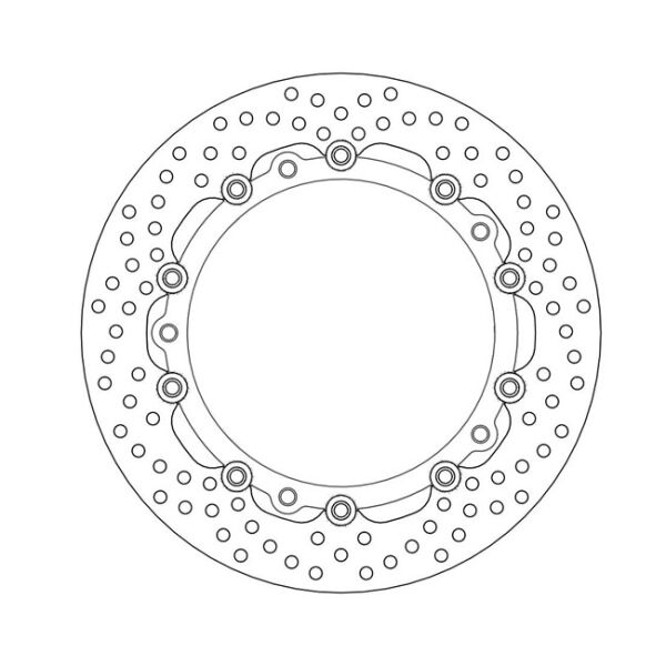 Moto-Master Halo series floating brake rotor