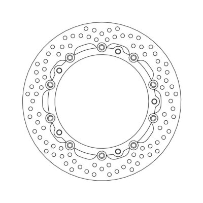Moto-Master Halo series floating brake rotor