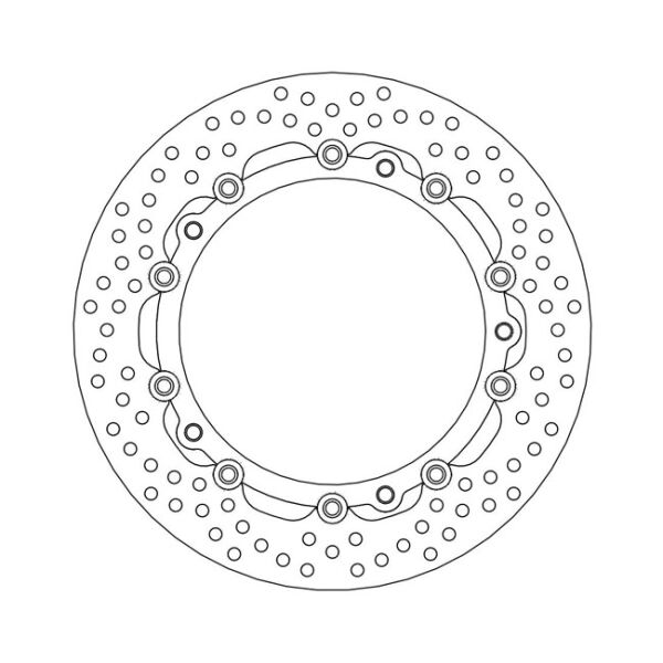 Moto-Master Halo series floating brake rotor