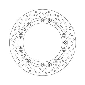 Moto-Master Halo series floating brake rotor