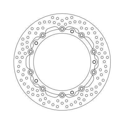 Moto-Master Halo series floating brake rotor