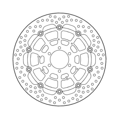 Moto-Master Halo series floating brake rotor
