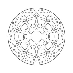 Moto-Master Halo series floating brake rotor