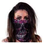 Lethal Threat Floral Skull tunnel One size fits most