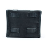 Longride, Mini waxed cotton saddlebag. Black