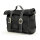Longride, Old Chopper waxed cotton saddlebag. Black