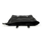 Longride, Old Chopper waxed cotton saddlebag. Black
