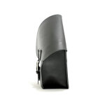 Longride, swingarm bag. Smooth, black leather. 11.6 liter