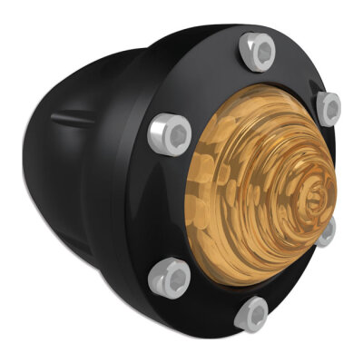 RSD, Tracker turn signal set. Black, amber lens