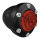 RSD, Tracker turn signal set. Front. Black, red lens
