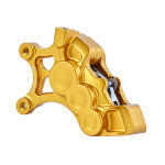 Arlen Ness, 6P differential bore brake caliper F/L. Gold