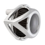 Arlen Ness, Clear Tear air cleaner assembly. Chrome