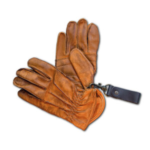 13 1/2 Lowlander gloves cognac Size XL