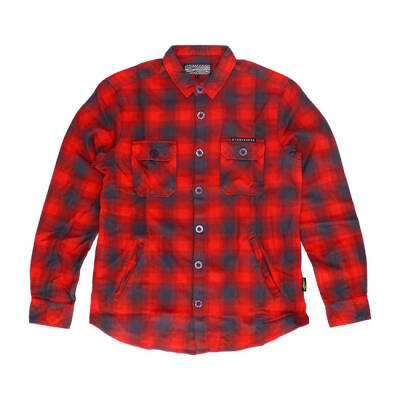 MCS Worker flanel shirt red/grey Size M