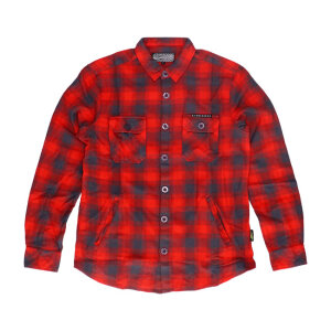 MCS Worker flanel shirt red/grey Size L