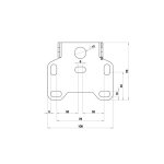 Zieger, under fender license plate bracket kit. X-Line4