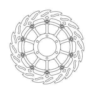Moto-Master Flame series floating brake rotor