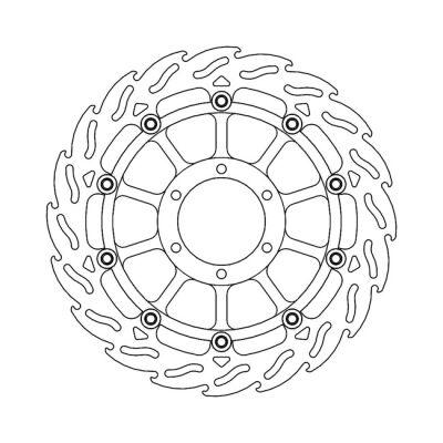 Moto-Master Flame series floating brake rotor