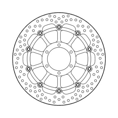 Moto-Master Halo series floating brake rotor