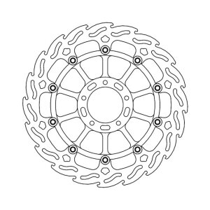 Moto-Master Flame series floating brake rotor