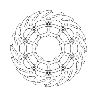 Moto-Master Flame series floating brake rotor