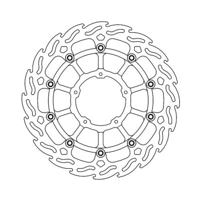 Moto-Master Flame series floating brake rotor