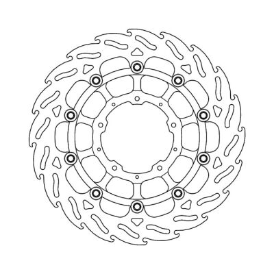 Moto-Master Flame series floating brake rotor