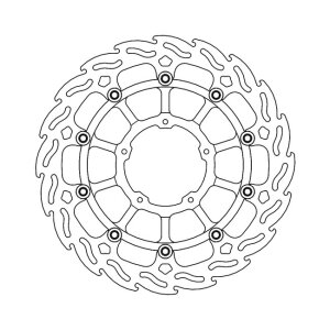 Moto-Master Flame series floating brake rotor