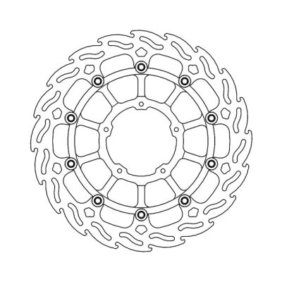 Moto-Master Flame series floating brake rotor