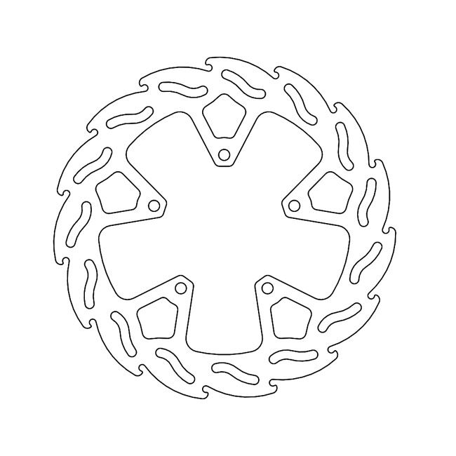 Moto-Master Flame series brake rotor