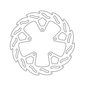 Moto-Master Flame series brake rotor