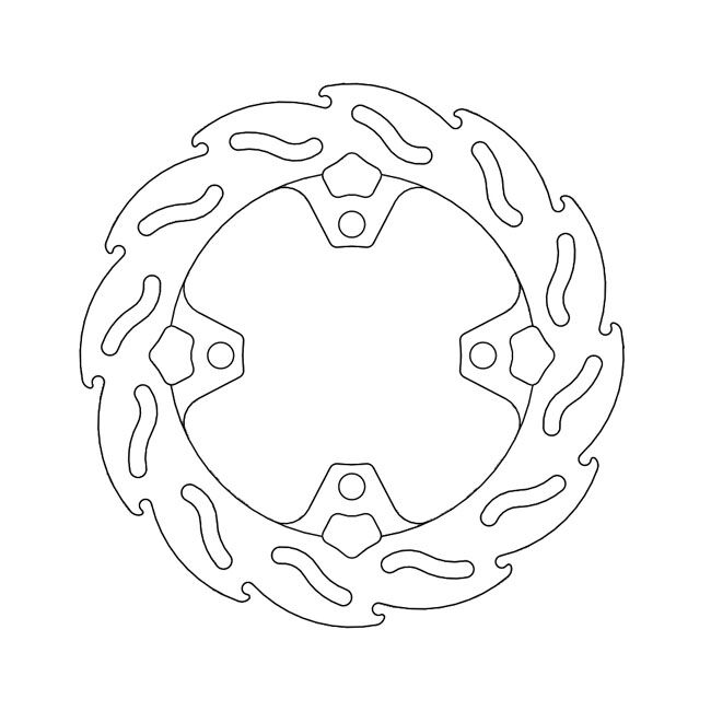 Moto-Master Flame series brake rotor