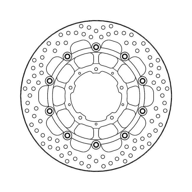 Moto-Master Halo series floating brake rotor