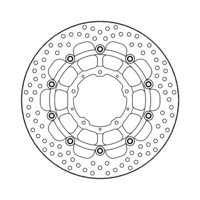 Moto-Master Halo series floating brake rotor