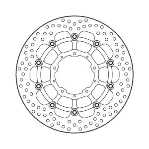 Moto-Master Halo series floating brake rotor