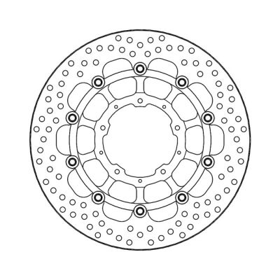 Moto-Master Halo series floating brake rotor