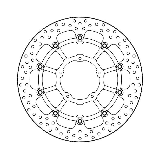 Moto-Master Halo series floating brake rotor