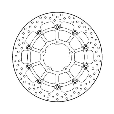 Moto-Master Halo series floating brake rotor