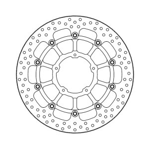 Moto-Master Halo series floating brake rotor