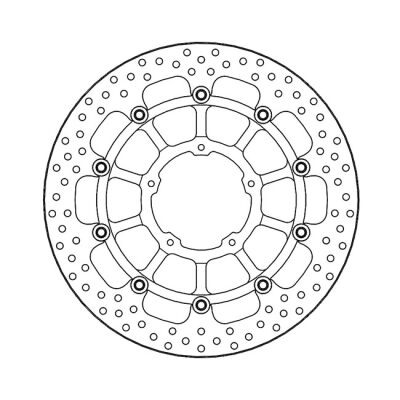 Moto-Master Halo series floating brake rotor