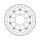 Moto-Master Halo series floating brake rotor