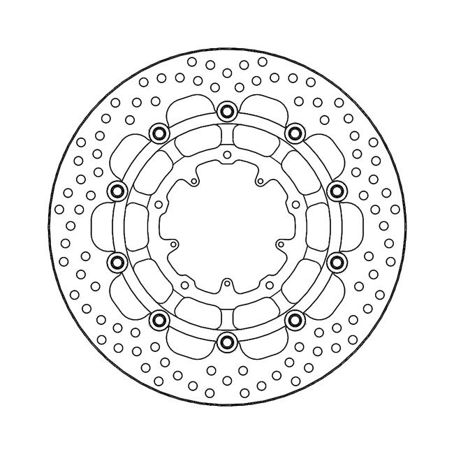 Moto-Master Halo series floating brake rotor
